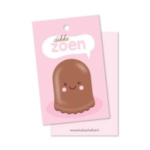 Cadeaukaartje Dikke zoen