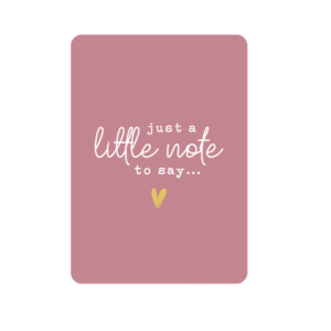 Kaart Just a little note to say