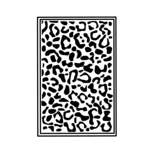 Kerstbalstickers luipaard