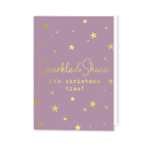 Kerstkaart Sparkle & Shine