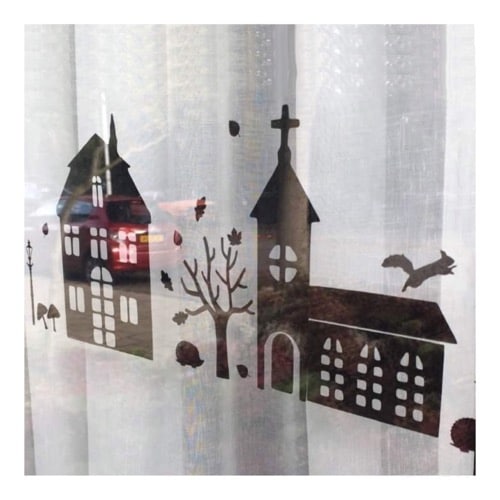 Raamsticker Herfst - Afbeelding 3