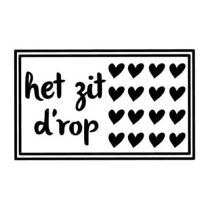 Sticker Het zit d’rop