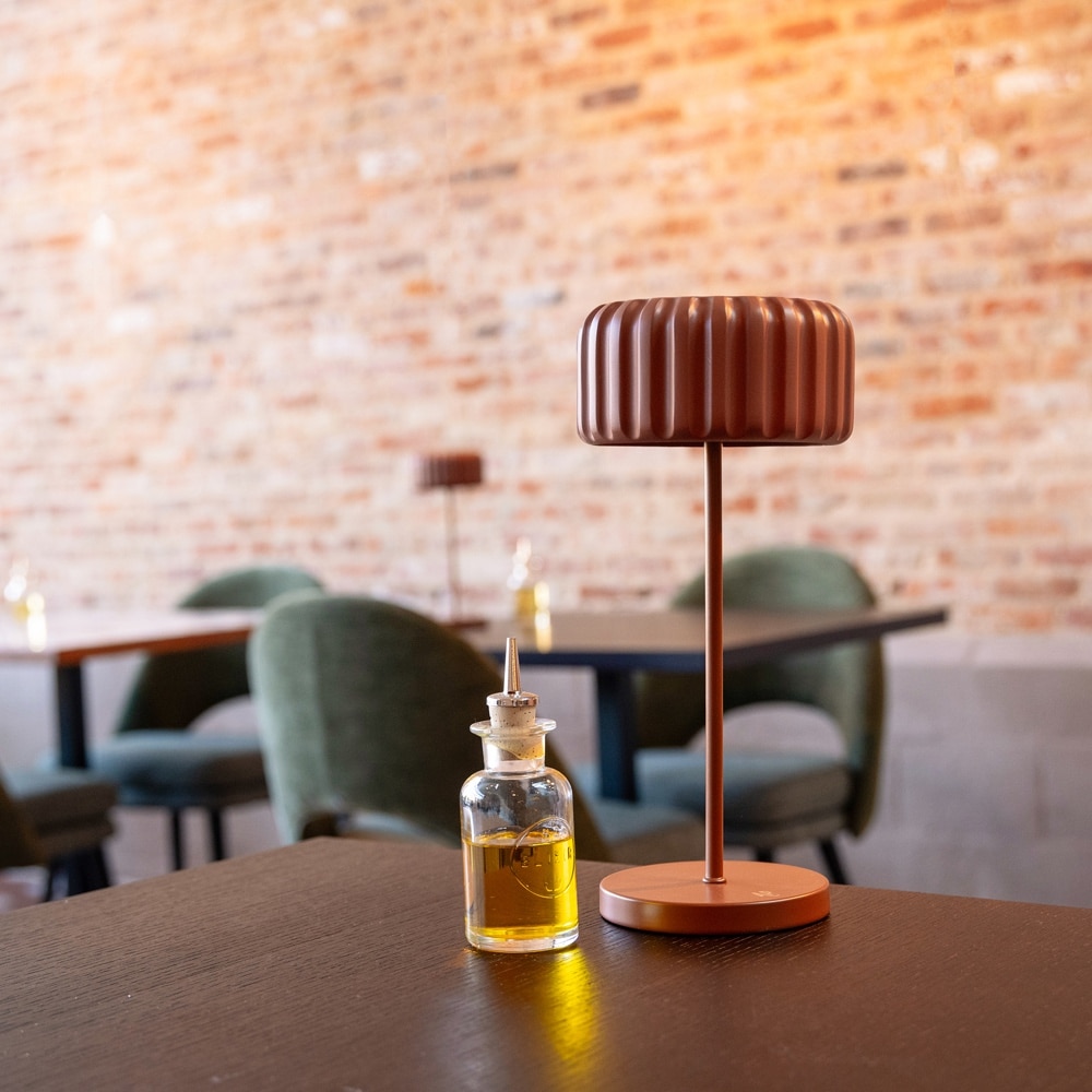 Atelier Pierre Dentelles Bistro oplaadbare indoor-outdoor tafellamp terra - Afbeelding 5