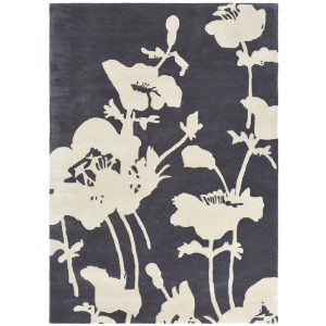 Florence Broadhurst vloerkleed Floral 300 Charcoal