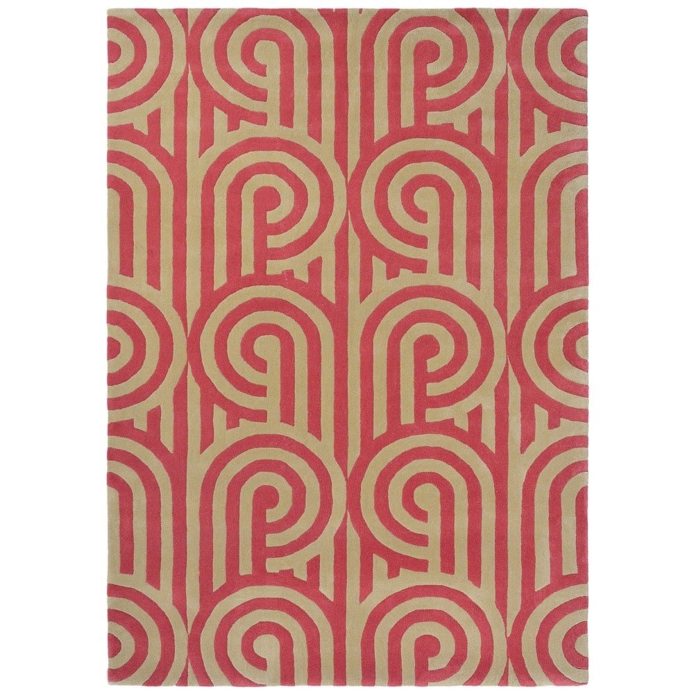 Florence Broadhurst vloerkleed Turnabouts Claret - Afbeelding 2