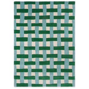 Harlequin vloerkleed Basket Weave Emerald/Aquamarine
