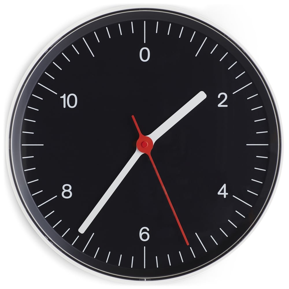 HAY Wall Clock wandklok zwart