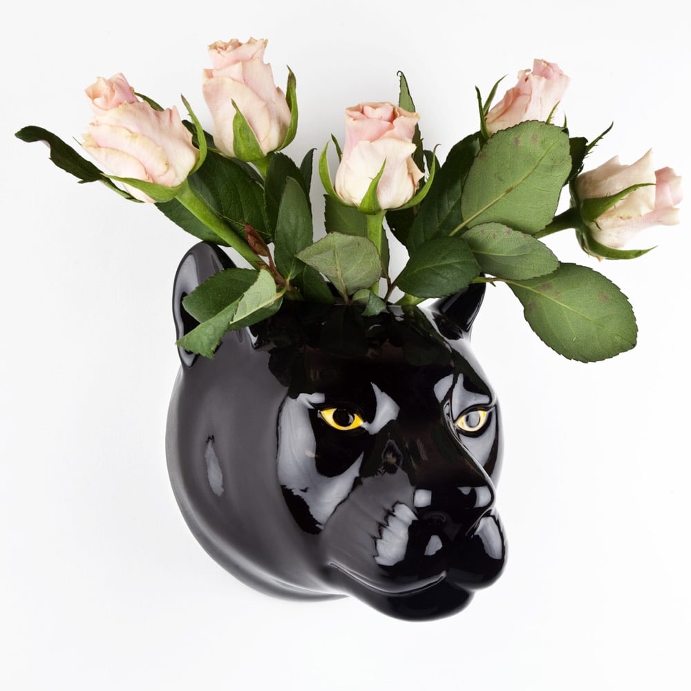 Quail Ceramics wandvaas Zwarte Panter - Afbeelding 4